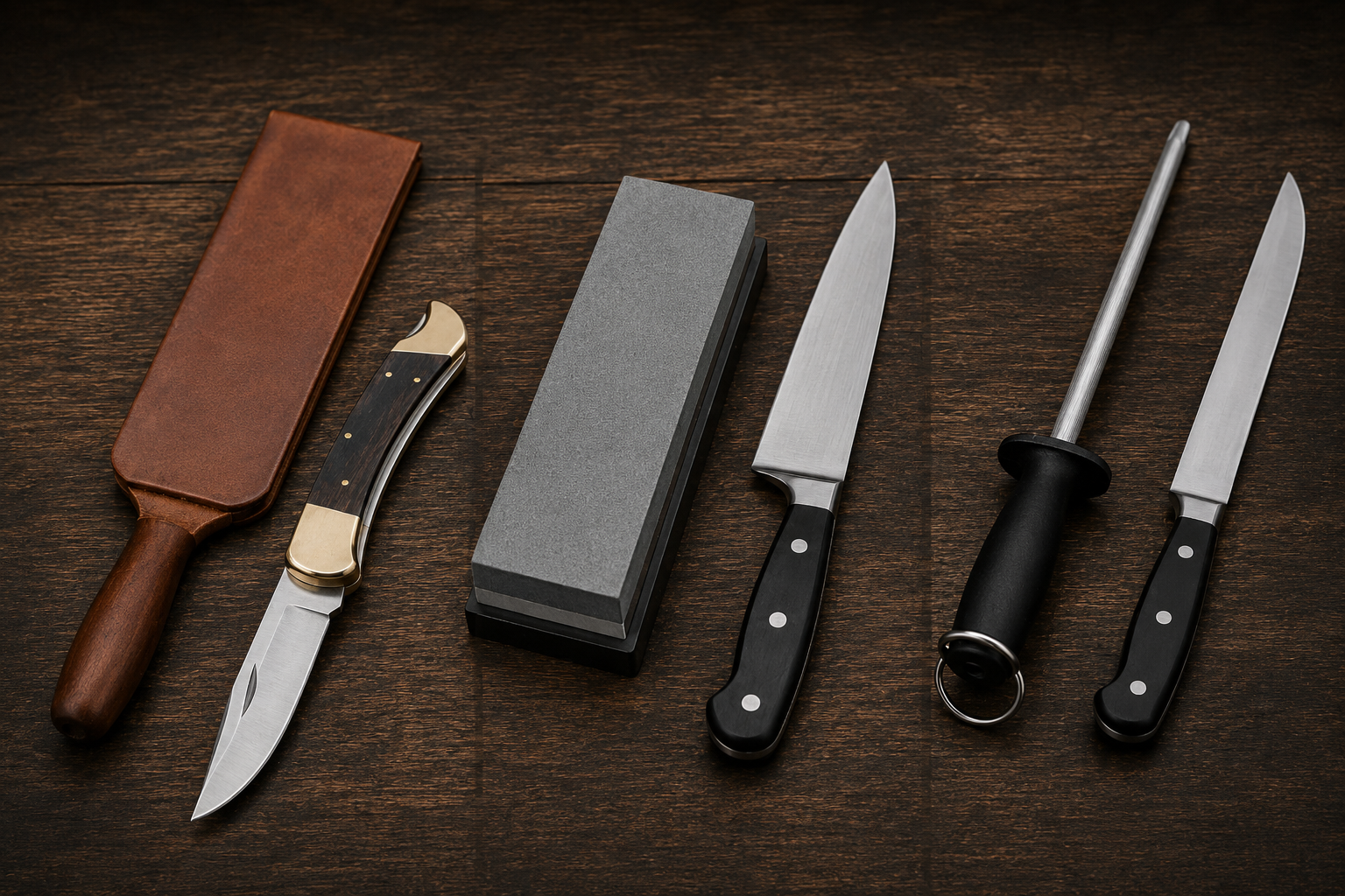Leather Strop vs Sharpening Stone vs Honing Steel: Which One Do You Need?