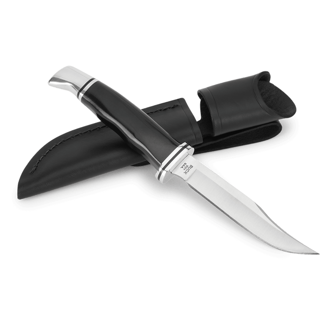 Buck 102 Woodsman® Fixed Blade Knife 102BKS-B – 4" 420HC + Leather Sheath
