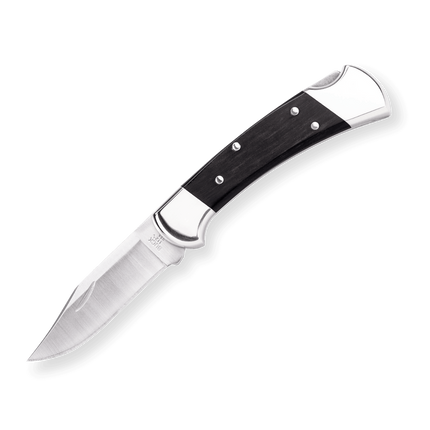 Buck 112 Ranger Nickel Silver 3 Inch 420HC Lockback with Leather Sheath