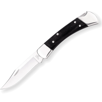 Buck 110 Folding Hunter Knife Nickel Silver Clip Point | 0110BRS17-B