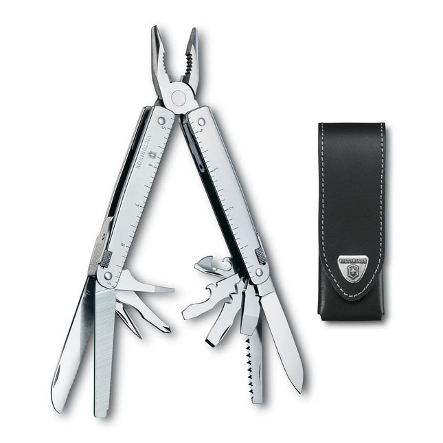 Victorinox SwissTool 26-Function Multi-Tool with Leather Pouch