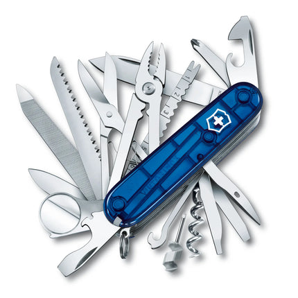 Victorinox Swiss Champ Swiss Army Knife - 1.6795.T2 -  Blue Translucent