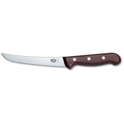 Victorinox Boning Knife 15cm Curved Wide Blade Wood Handle