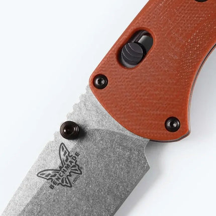 Benchmade 15090-01 SlipRidge Folding Knife – Rust Orange G10 – B15090-01