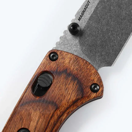 Benchmade 15090 SlipRidge Folding Knife – Dark Stabilised Wood – B15090