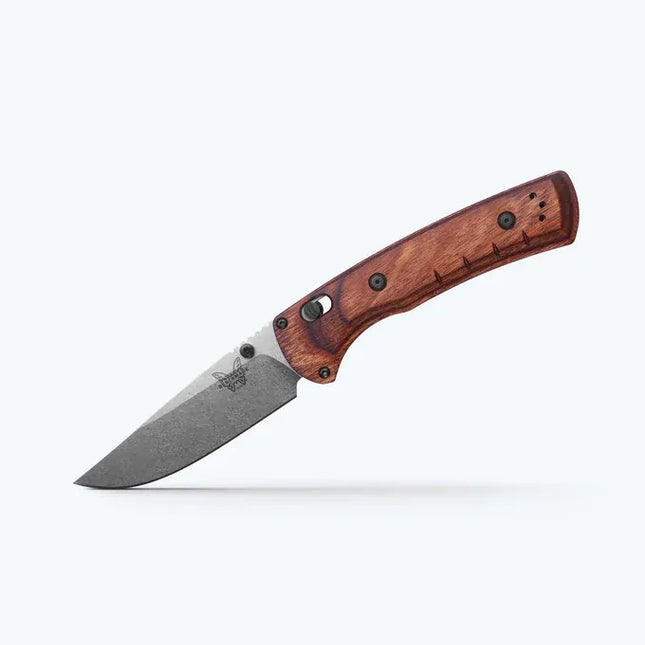 Benchmade 15090 SlipRidge Folding Knife – Dark Stabilised Wood – B15090