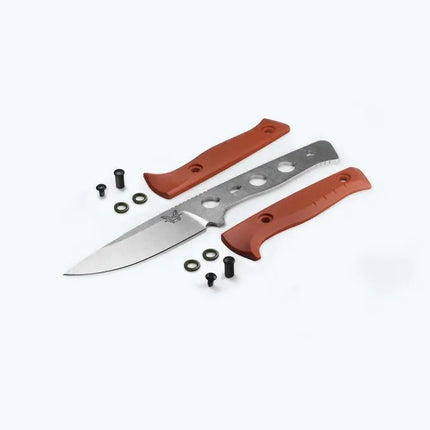 Benchmade 15650-01 SlipRidge Fixed Blade Knife – Rust Orange G10 – B15650-01