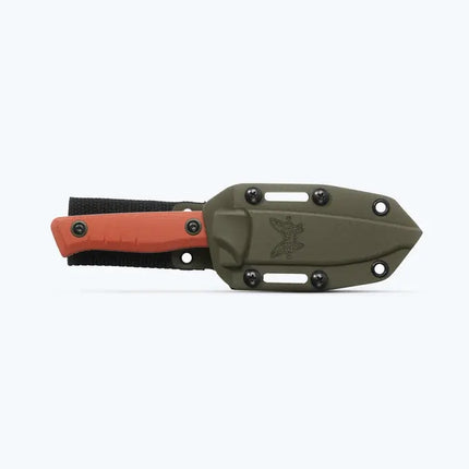 Benchmade 15650-01 SlipRidge Fixed Blade Knife – Rust Orange G10 – B15650-01