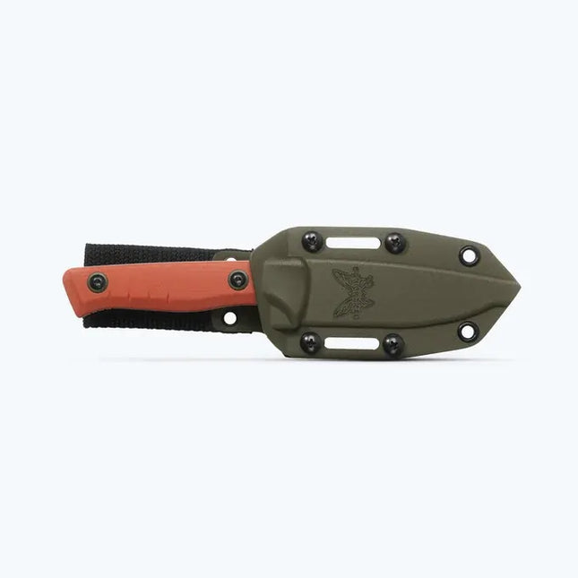Benchmade 15650-01 SlipRidge Fixed Blade Knife – Rust Orange G10 – B15650-01