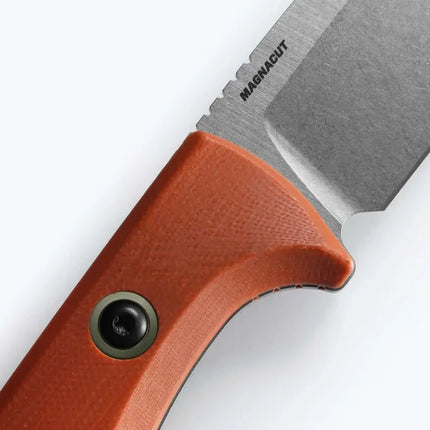 Benchmade 15650-01 SlipRidge Fixed Blade Knife – Rust Orange G10 – B15650-01