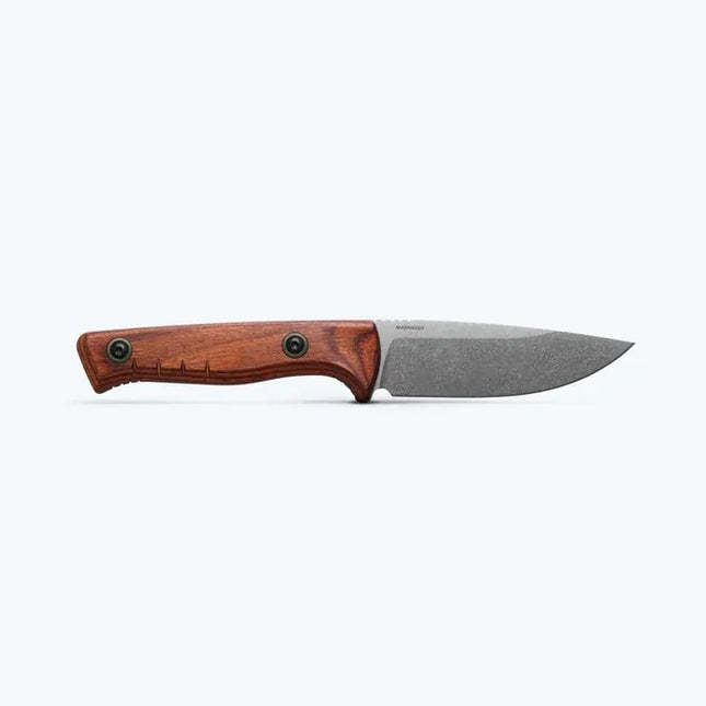 Benchmade 15650 SlipRidge Fixed Blade Knife – Dark Stabilised Wood – B15650