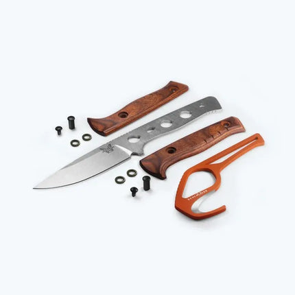 Benchmade SlipRidge Fixed Combo – Dark Stabilised Wood – B15650-COMBO