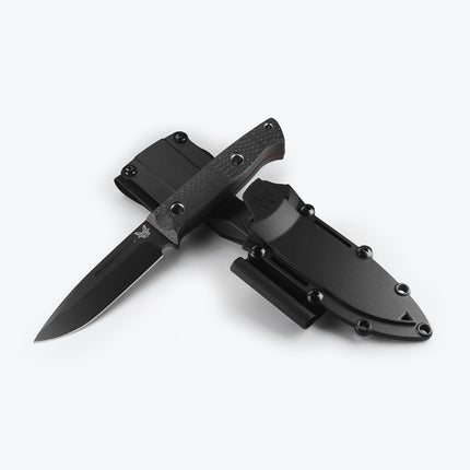 Benchmade 163BK Bushcrafter Fixed Blade Knife – Carbon Fibre – B163BK