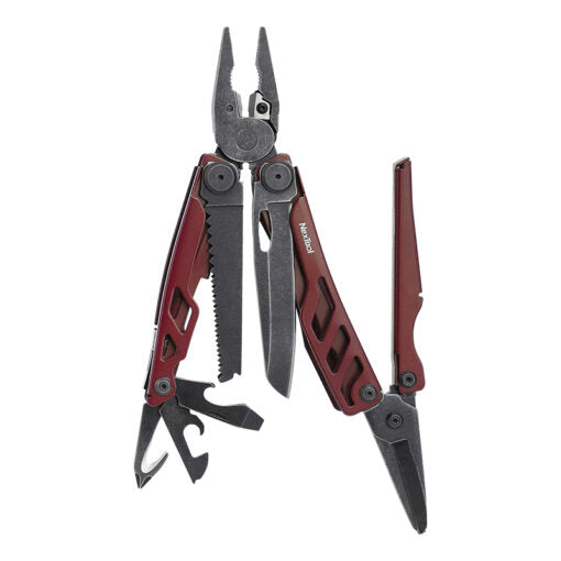 NexTool Flagship Pro Red Multi-Tool with Nylon Belt Pouch
