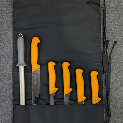 Swibo Offshore Fisherman knife roll set — Black (detail)