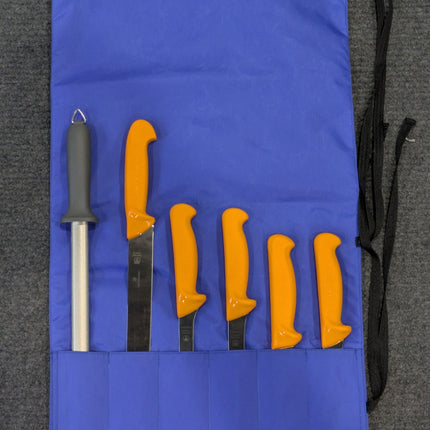 Swibo Offshore Fisherman knife roll set — Blue (detail)
