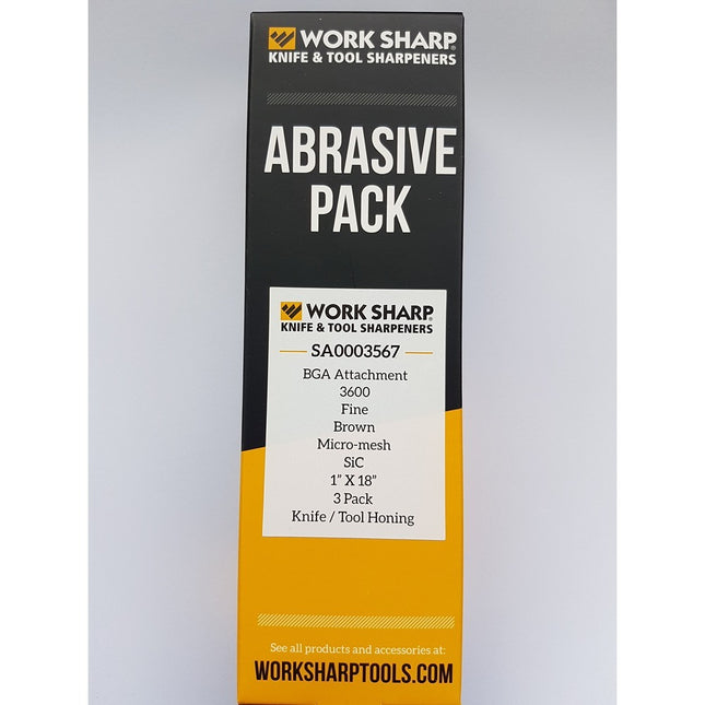 Work Sharp 3600 Grit Micro-Mesh Belt Pack for Ken Onion Blade Grinder