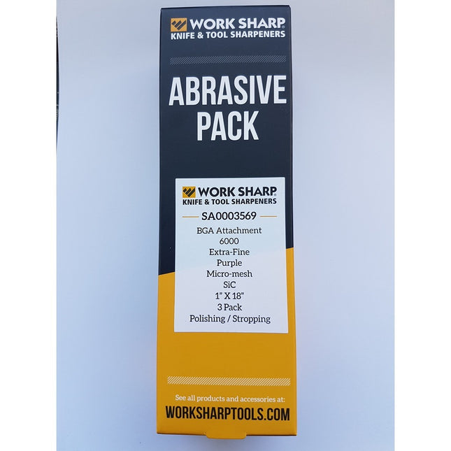 Work Sharp 6000 Grit Micro-Mesh Belt Pack for Ken Onion Blade Grinder