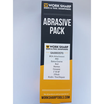 Work Sharp P80 Ceramic Belt Pack 3 for Ken Onion Blade Grinder SA0003570
