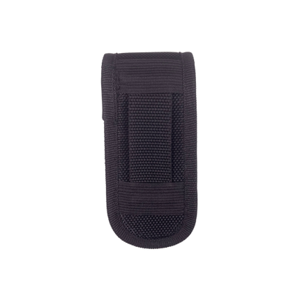 Nylon 4 inch knife belt pouch sheath SC3NS1BK in black, back view
