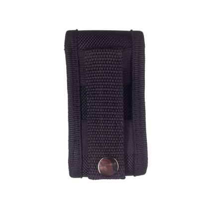 Nylon adjustable knife belt sheath SC3NS3BK in black, back view