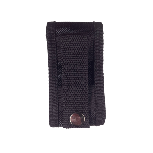 Nylon adjustable knife belt sheath SC3NS3BK in black, back view