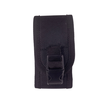 Nylon adjustable knife belt sheath SC3NS3BK in black, front view