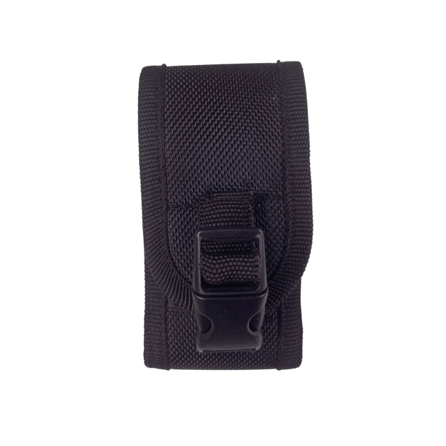 Nylon adjustable knife belt sheath SC3NS3BK in black, front view