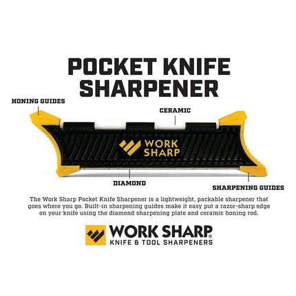 Work Sharp WSGPS Guided Pocket Sharpener - diamond plate